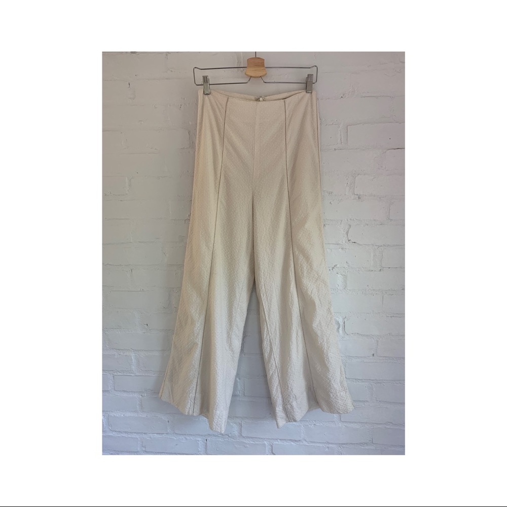 Urban Outfitters French Cream Wide Leg Pant